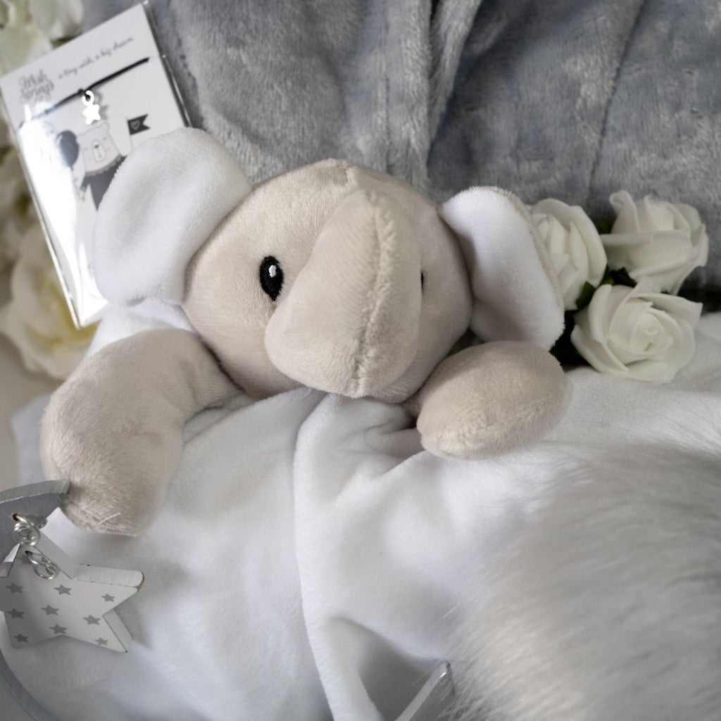 Elephant Themed Personalisable Neutral Baby Gift - Roo And Little Boo