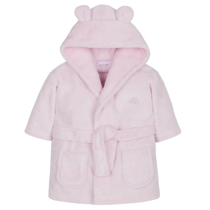 Personalised Baby Dressing Gown With Cute Ears, Luxury Pink  Baby Girl Gift